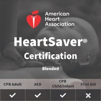 Adult, Child, Infant CPR/AED Certification (Blended) - American Heart Association