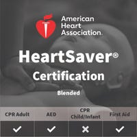 Adult First Aid/CPR/AED Certification (Blended) - American Heart Association
