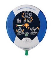 blue white aed